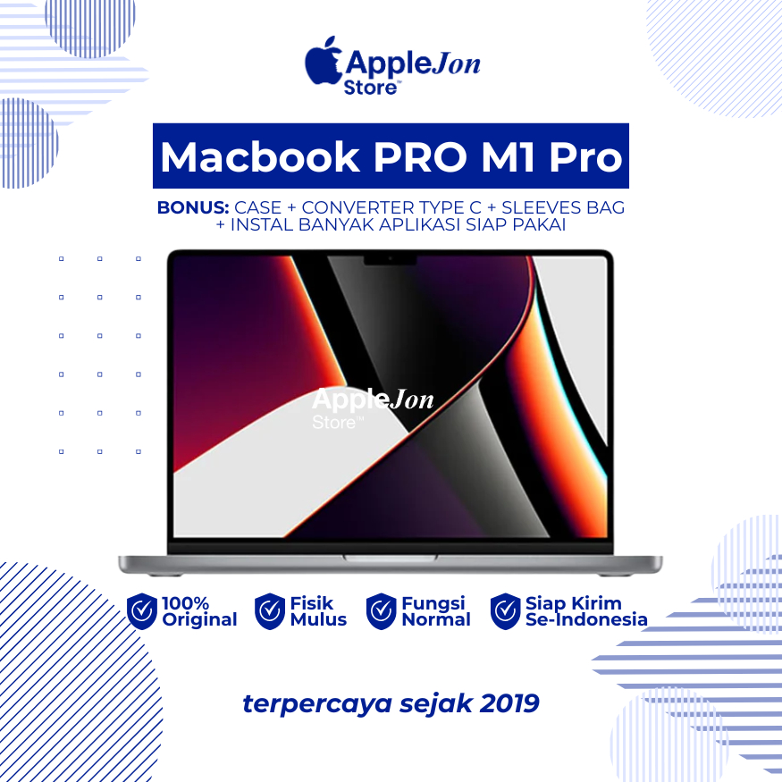 Macbook M1 Pro Second Like New Berkualitas & Bergaransi hanya di AppleJon Store
