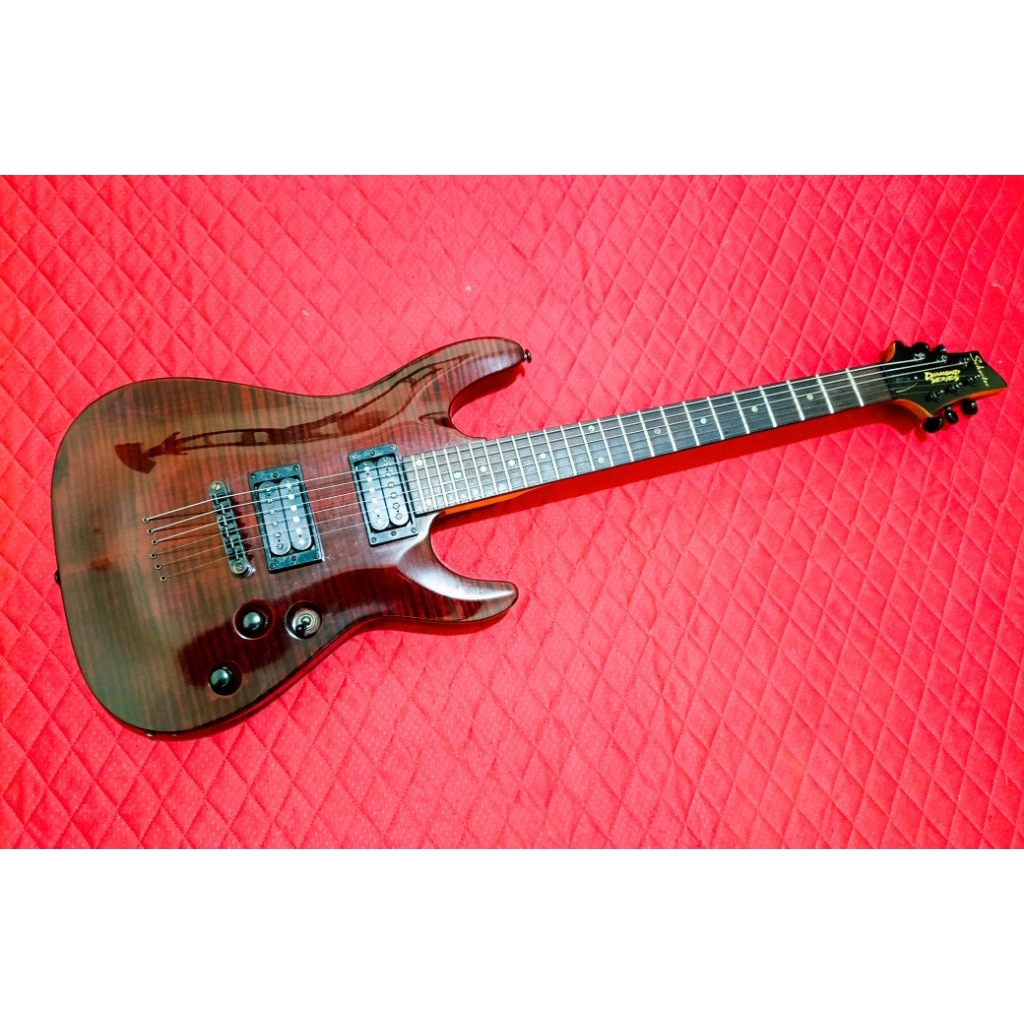 Gitar Listrik Schecter Diamond Series Gyphon fix bridge original Duncan designed pickup