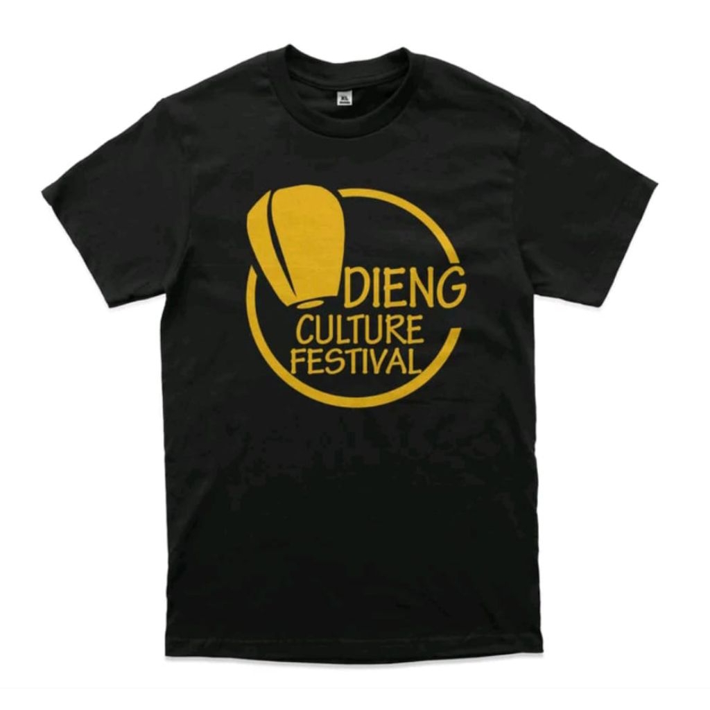 Kaos Dieng Culture Festival Corak Kuning Kaos Distro Viral Ternyaman Kaos Unisex Viral