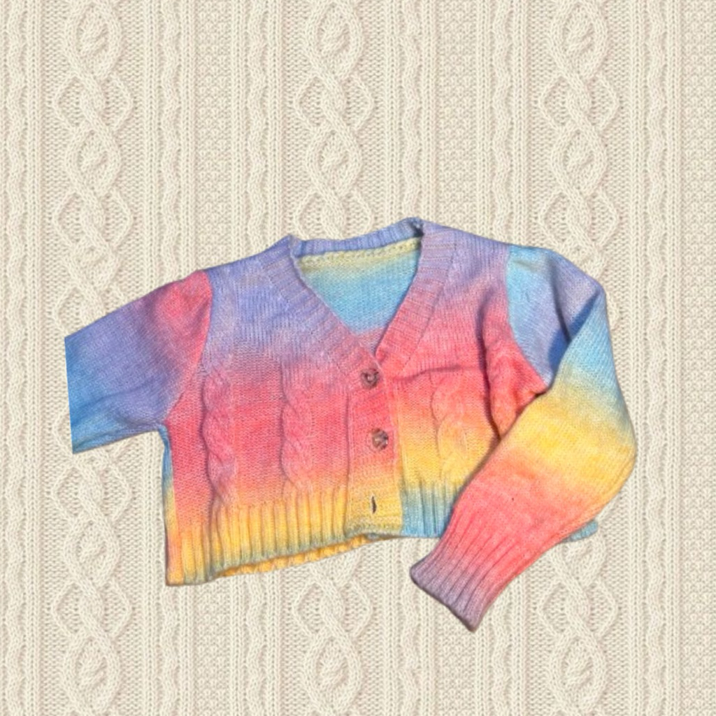 rainbow cardigan