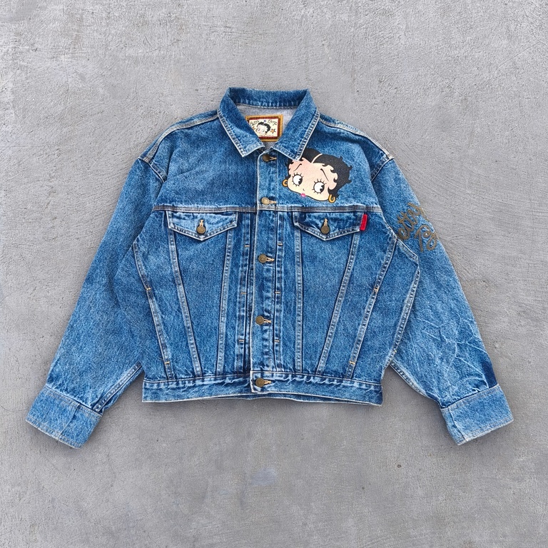Jaket Denim Jaket Jeans Jaket Boxy Jaket Vintage Jaket Second Jaket Murah Jaket Trucker Denim Jeans 