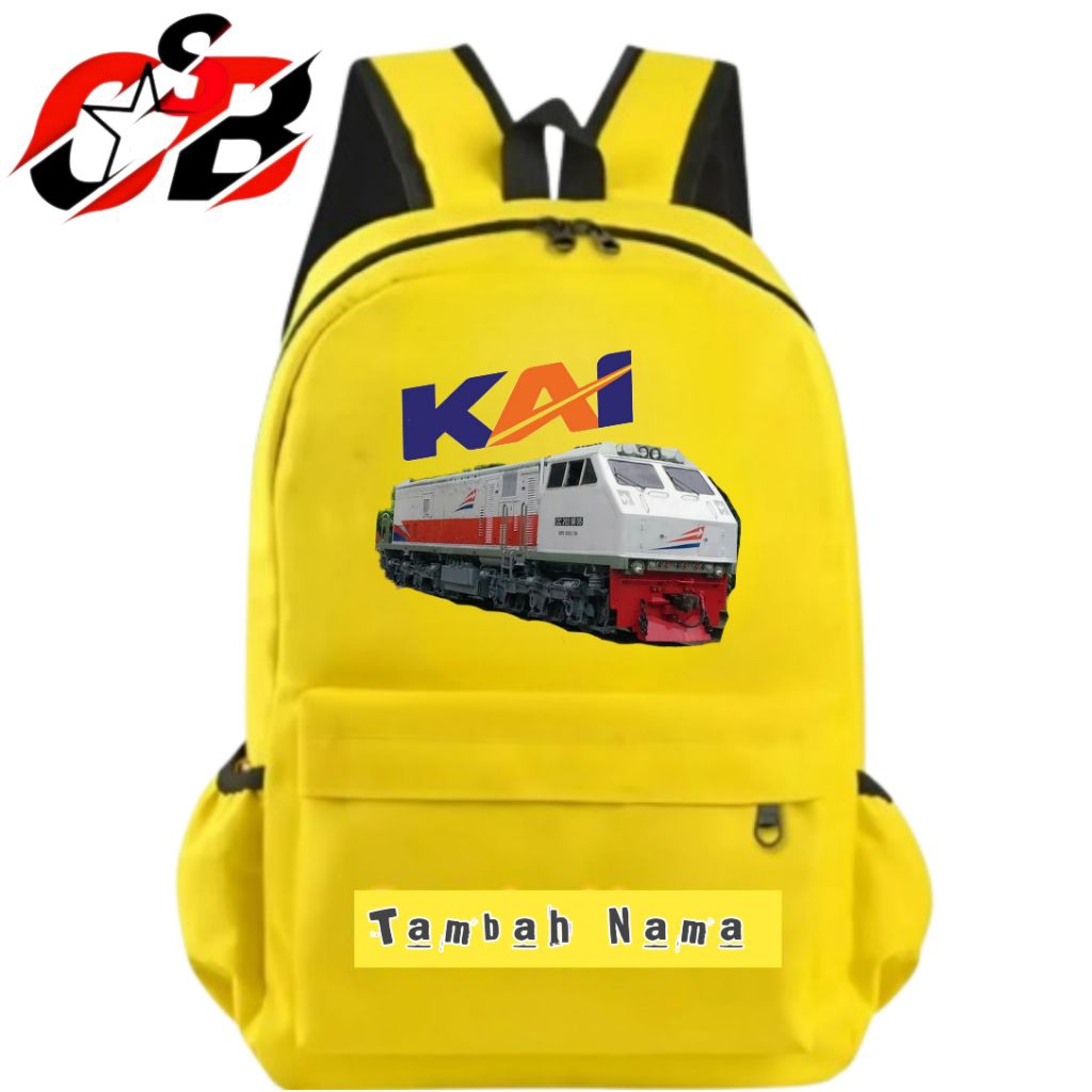 TAS RANSEL ANAK KERETA KAI CC 203 FREE NAMA