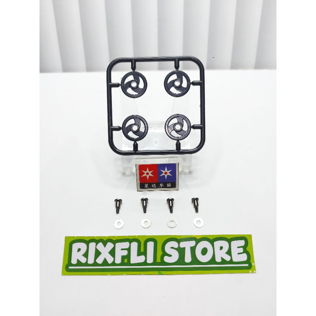 Roller Tamiya KIT DAXING Series THUNDER SHOT ASIA CHALLENGE 2025 MS CHASSIS Ukuran 16mm Warna Hitam 
