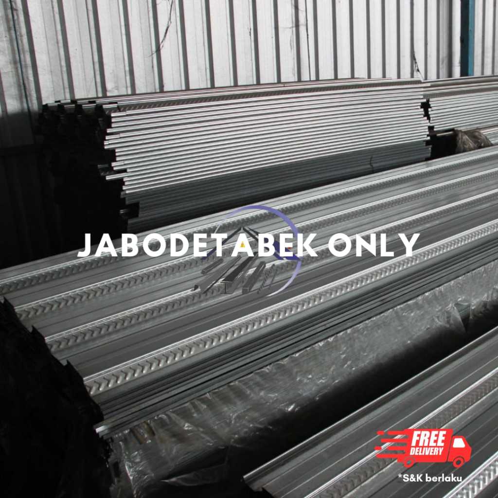 Bondeck / Bondek / Floordeck Cor Tebal 0.70 MM Panjang 3 / 4 / 5 / 6 Meter