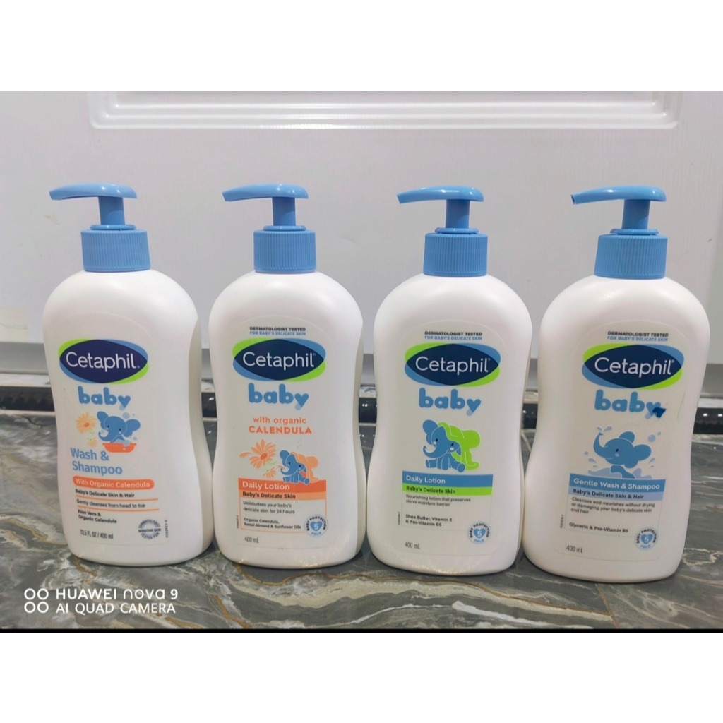Cetaphil baby wash & shampo Calendula 400ml - Cetaphil baby lotion Calendula 400ml - Cetaphil baby w