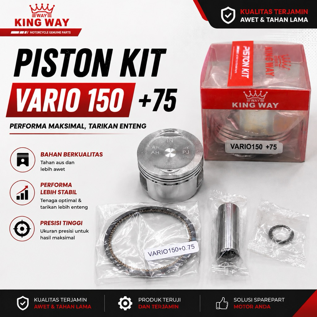 Piston Kit / Piston + Ring Seher Kit Vario 150