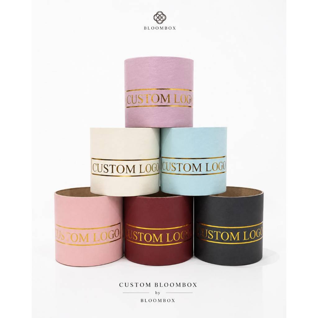 Custom Bloom Box GoodFoil - Bloom Box Kotak Bulat Elegan Untuk  Buket Bunga - Buket Balon -  Money B