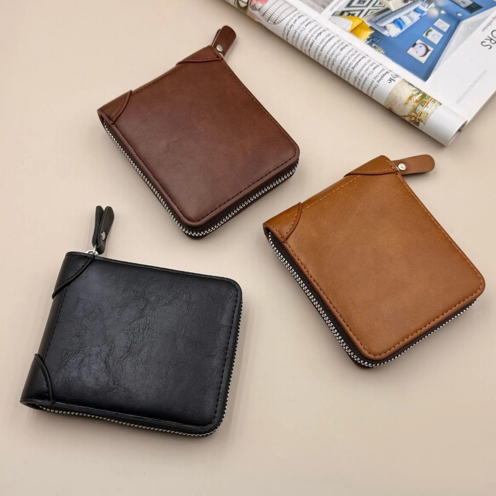 DOMPET TERBARU Kulit Asli Garut- Dompet Pria Wanita Minimalis Multifungsi