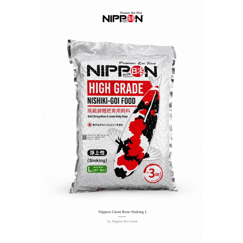 Nippon Giant Sinking S / L 3kg - Pakan Koi Import