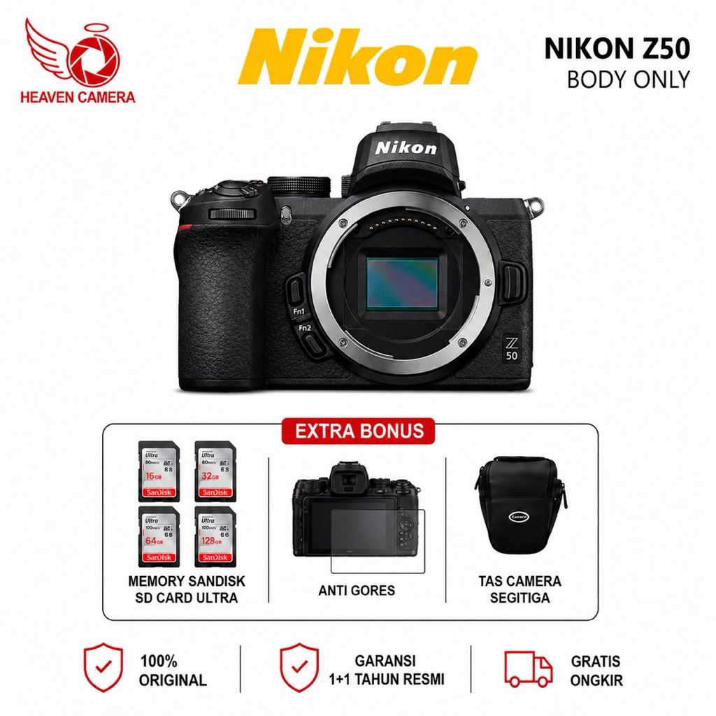 NIKON Z50 MIRRORLESS CAMERA BODY ONLY / NIKON Z50 / NIKON Z 50