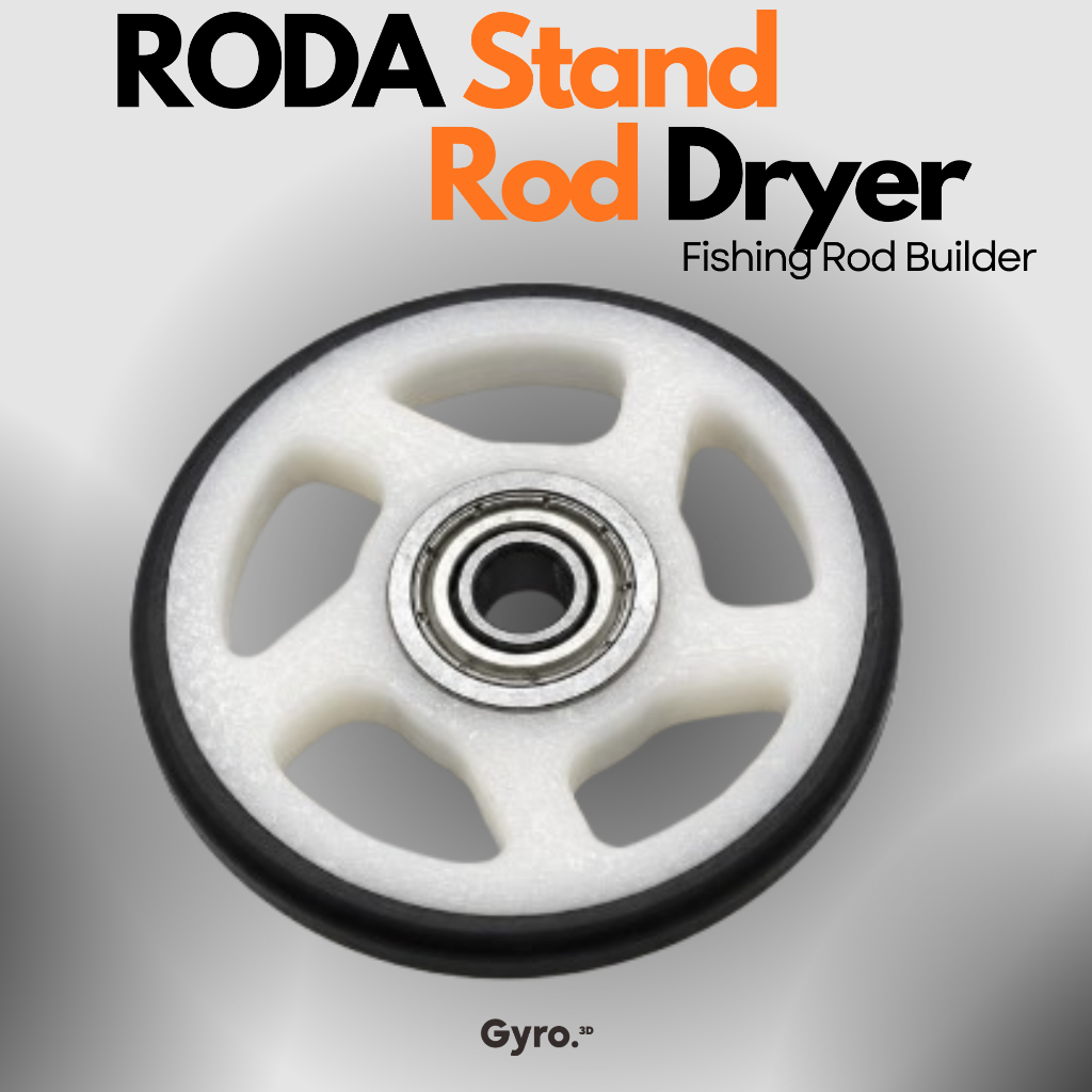 Roda Stand Rod Dryer Bearing – Roller Joran Pancing Pengganti / Sparepart Rod Dryer