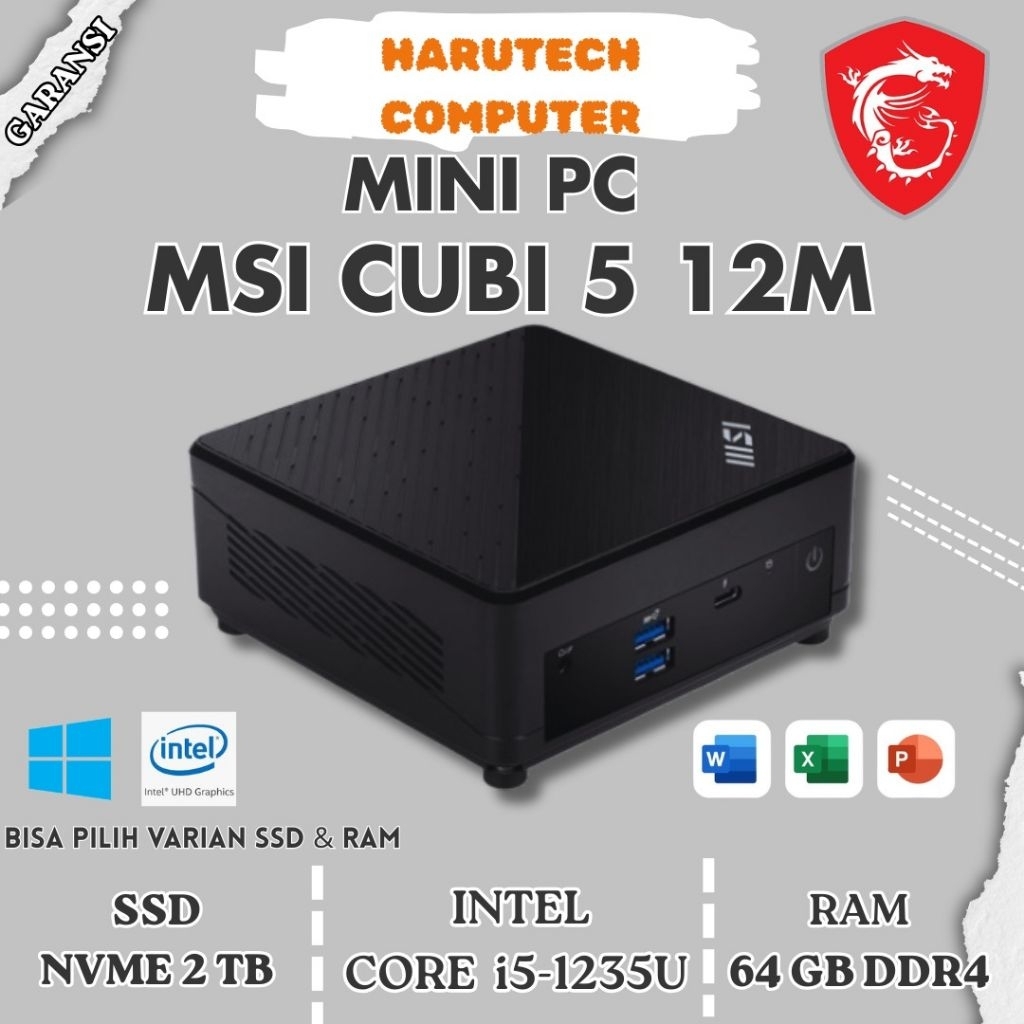 MINI PC MSI I5 GEN 12 FULLSET +WIN 11 +RAM +SSD | MSI CUBI 5 12M | MSI CUBI I5 GEN 12