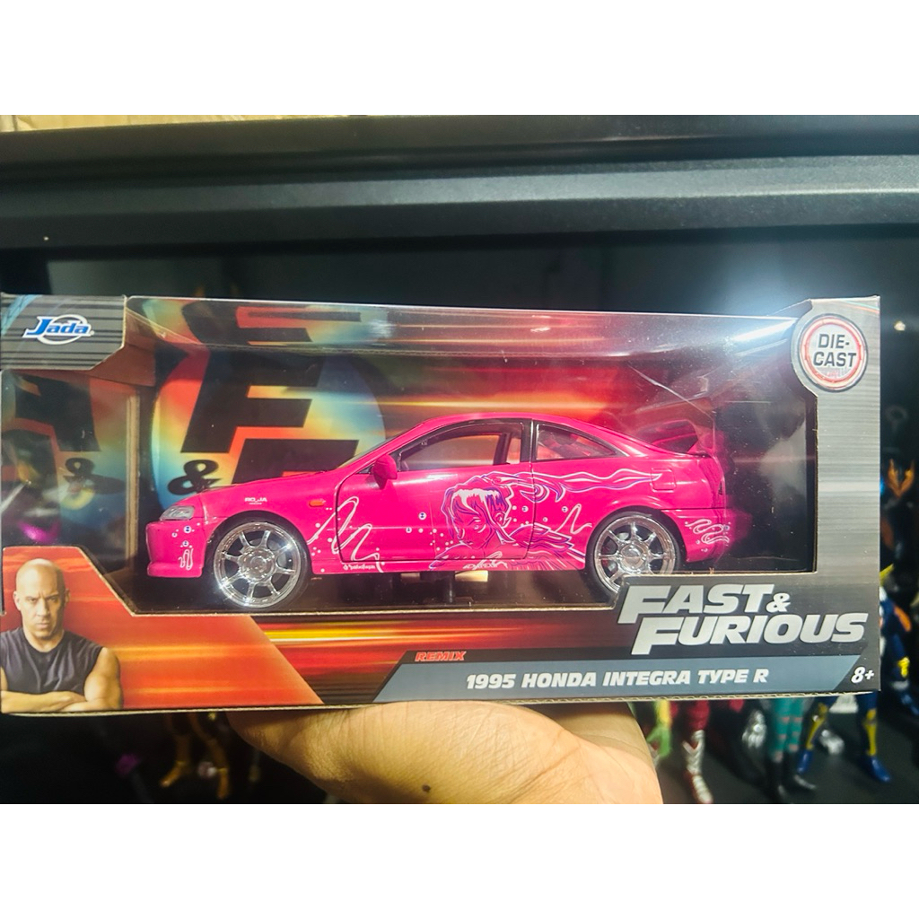HONDA integra pink suki sekala 1:24 jada