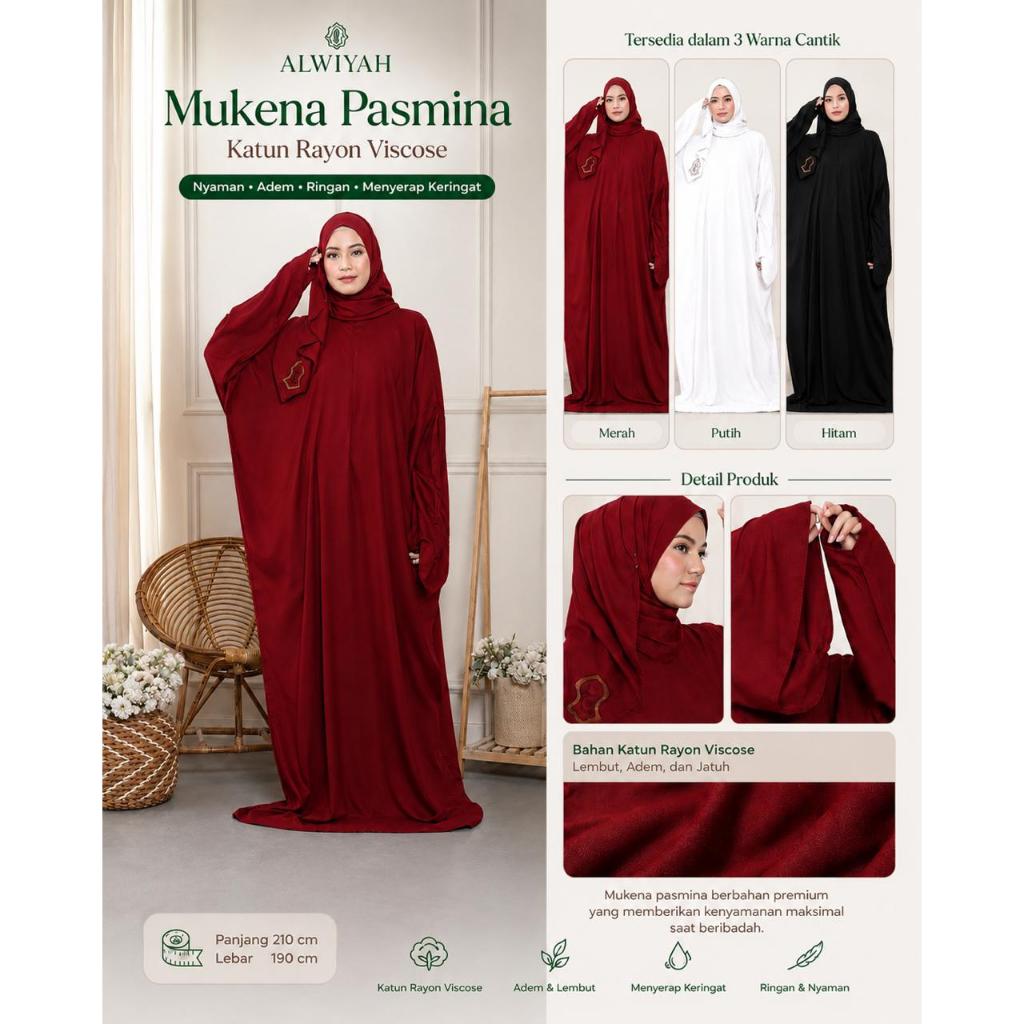 Mukena pasmina terompah