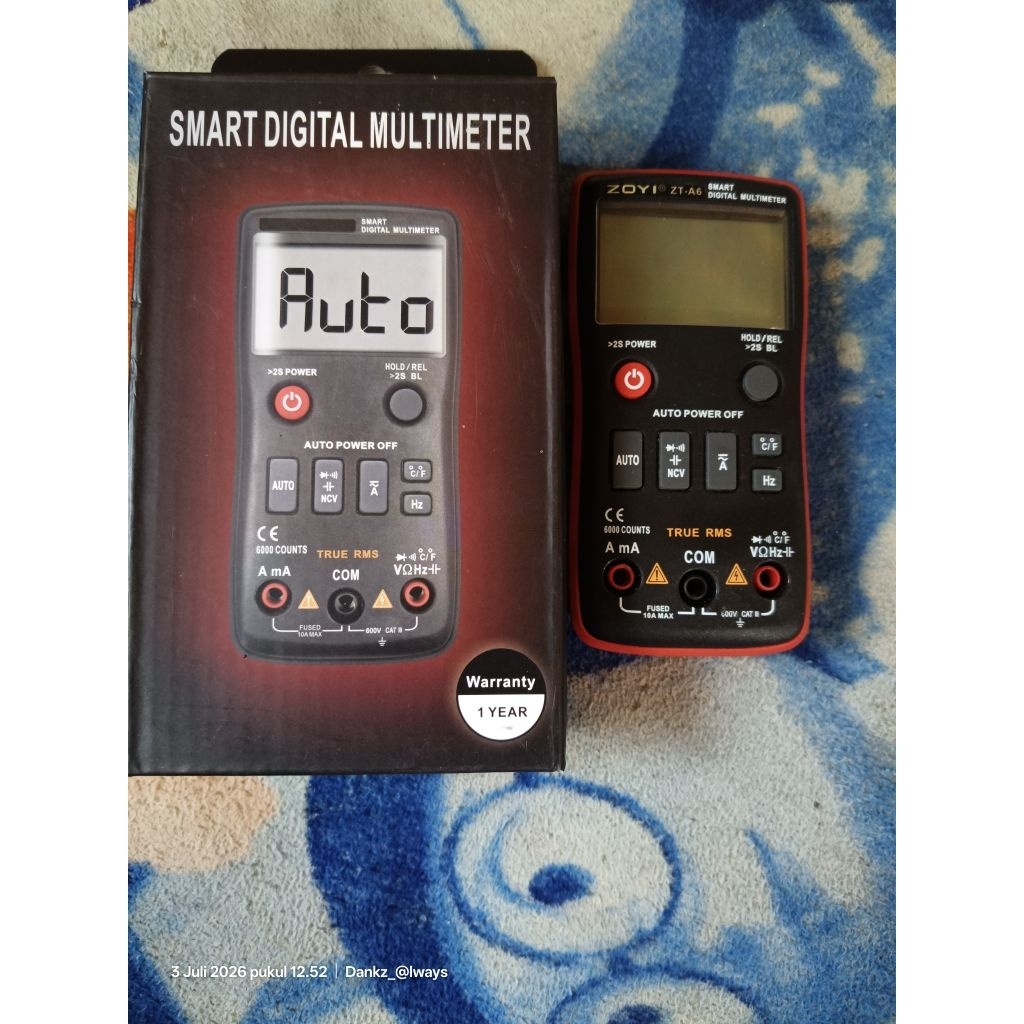 multimeter digital zoyi zt A6