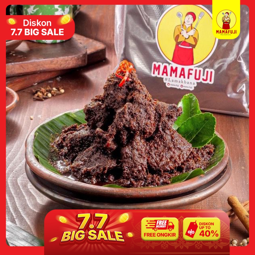 Mamafuji - Rendang Padang Asli 700gr (Ukuran Besar)