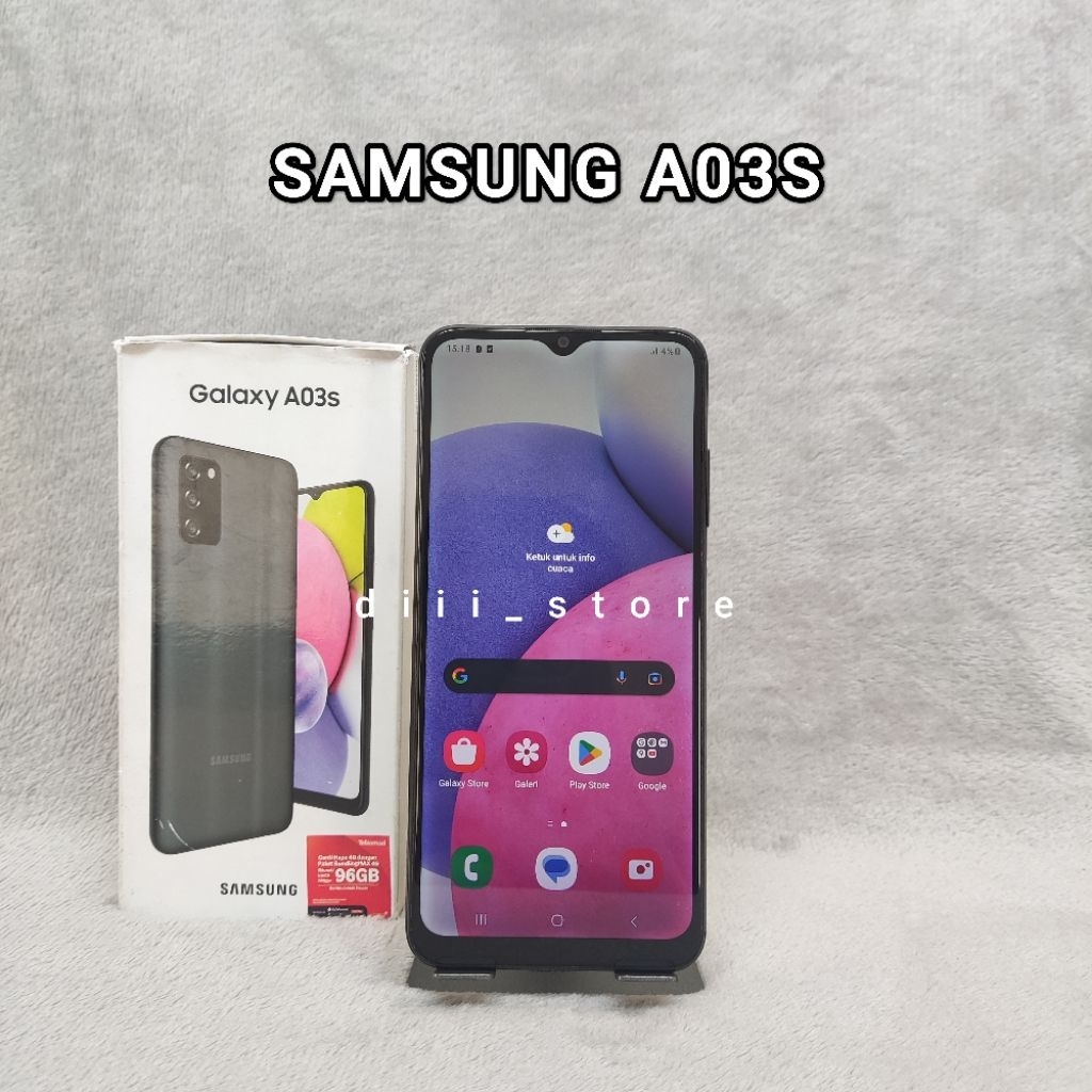 SAMSUNG GALAXY A03S 3/32 GB DUAL SIM 4G LTE SECOND NORMAL SIAP PAKAI