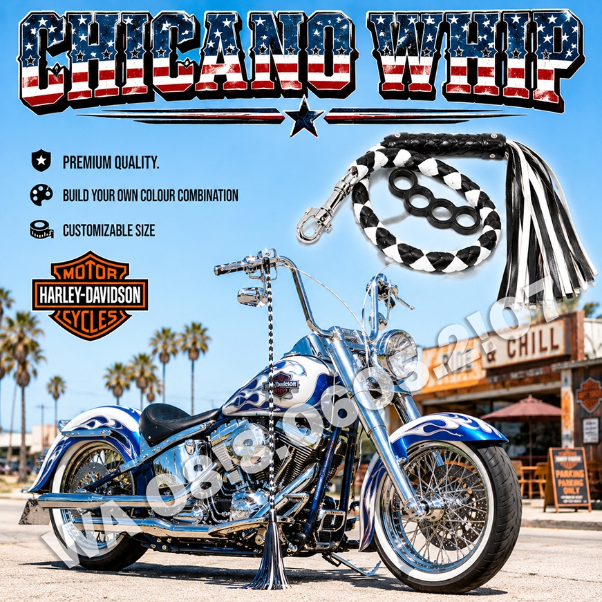 Whip Harley Davidson Road King Cholo Style Premium Quality