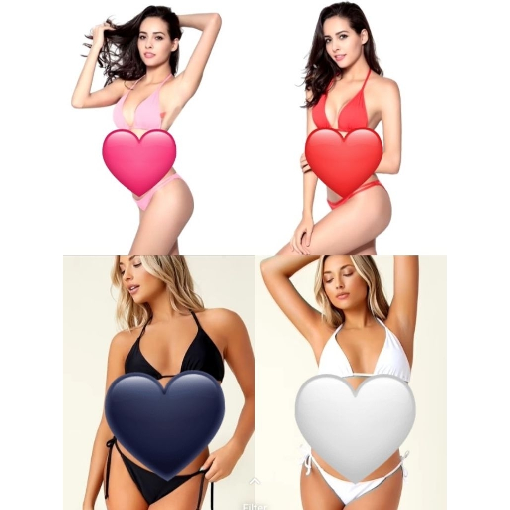 Setelan Bra & Gstring Tali Kanan Kiri