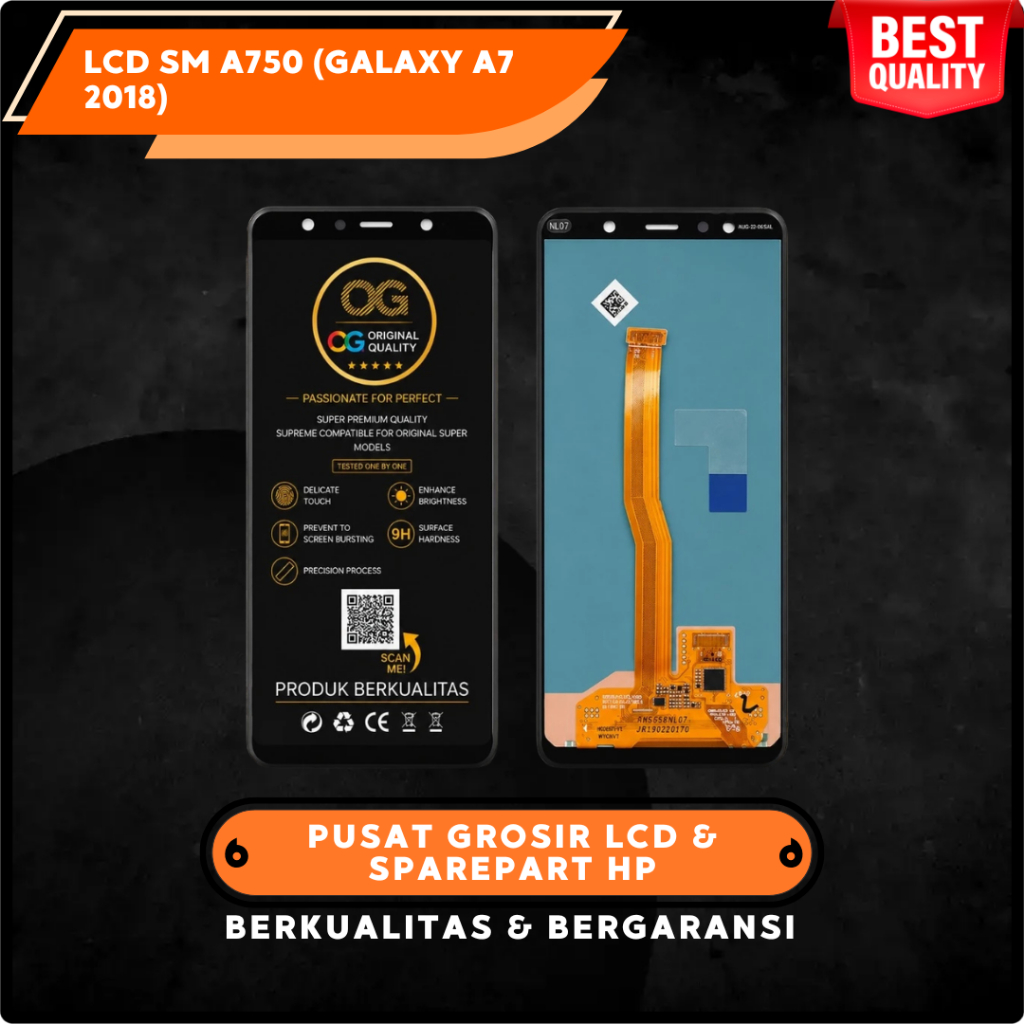 LCD TOUCHSCREEN SAMSUNG A7 2018 A750 ORIGINAL