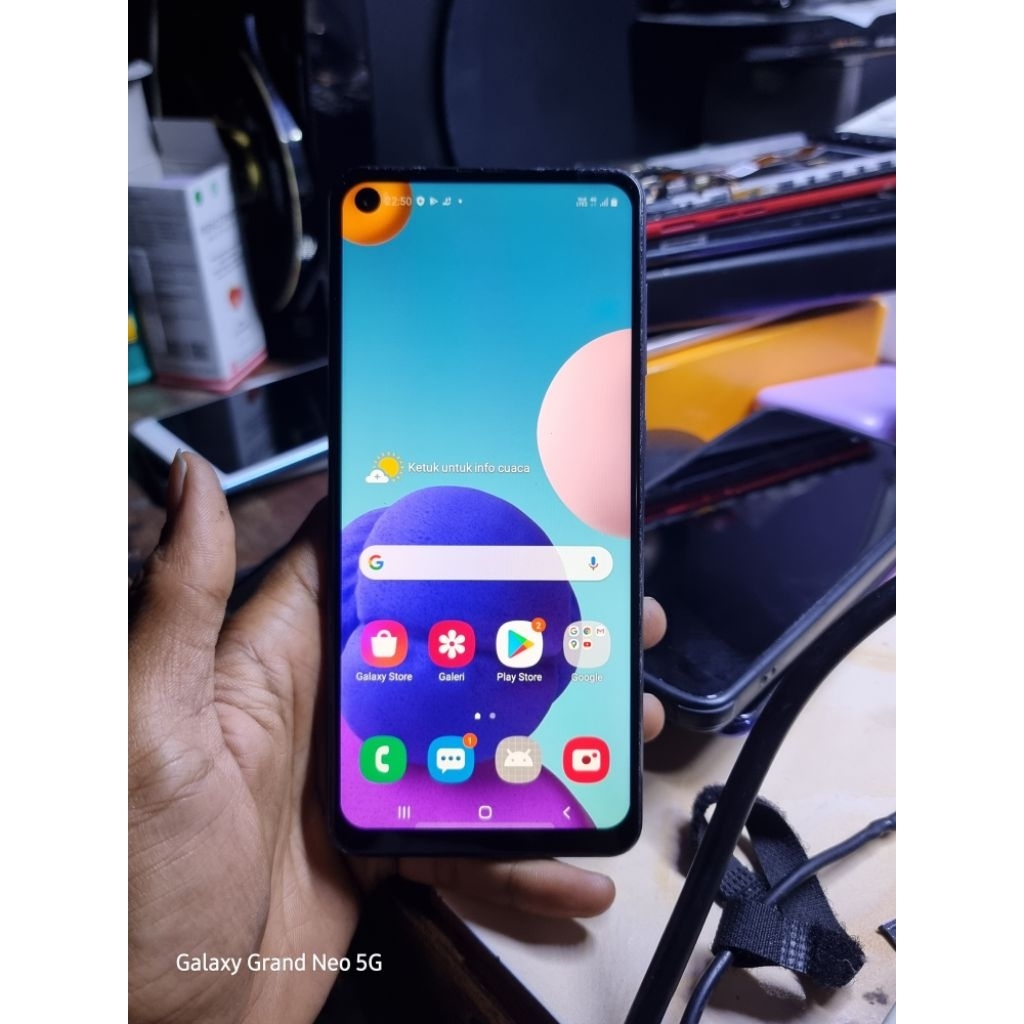 Unit Second Samsung A21s Ram3/32GB Resmi Original Normal Siap pakai