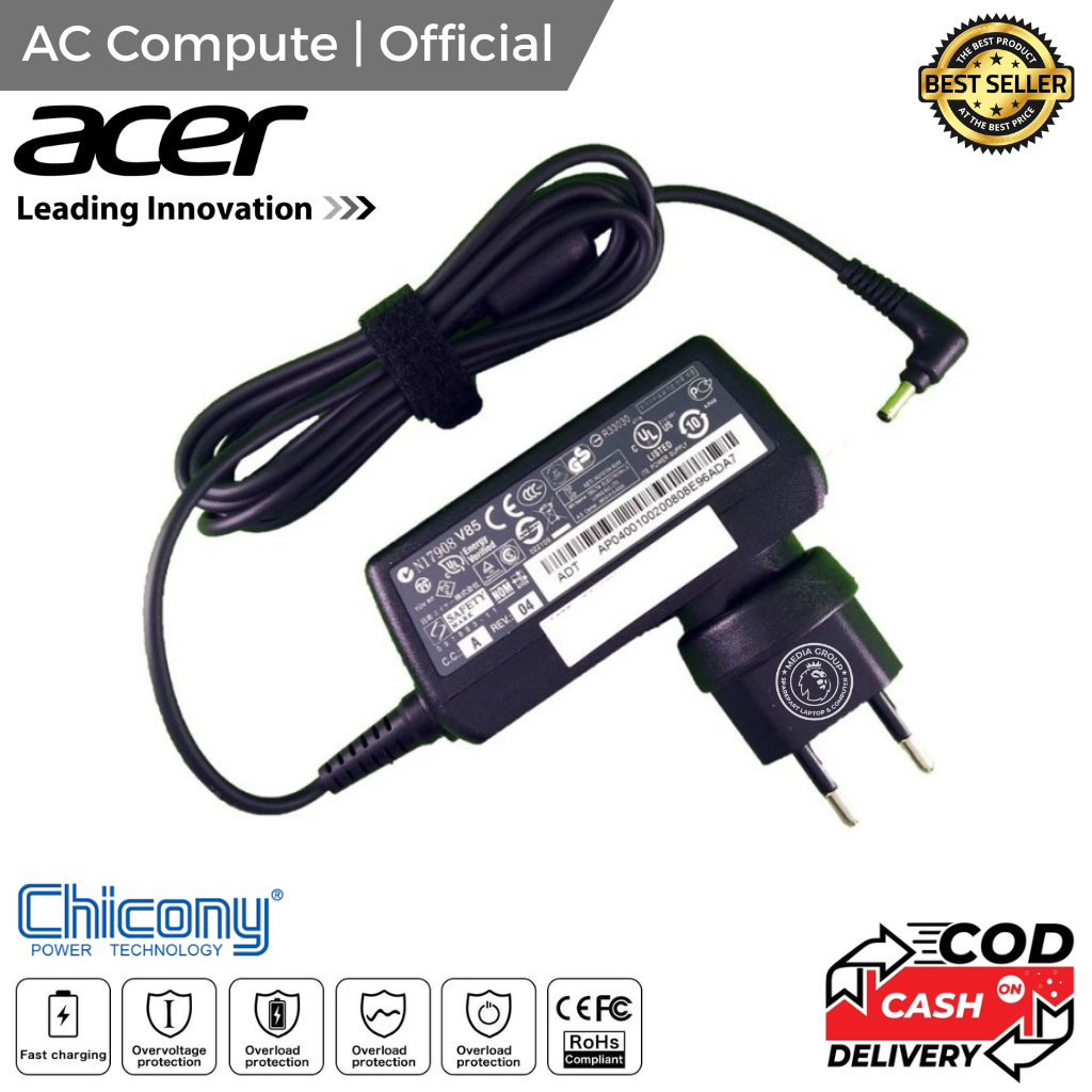 Acer One 14 L1410 L1410-C7TL L1410-C5VL L1410-C4VA Charger Original Laptop Acer