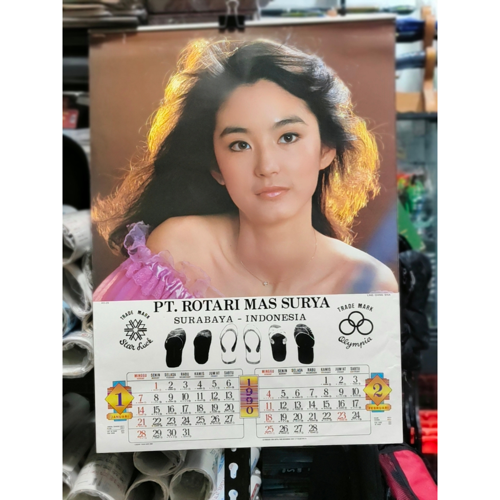 KOLEKSI KALENDER LAMA KALENDER JADUL KALENDER TAHUN 1990 PT ROTARI MAS SURYA ARTIS MANDARIN