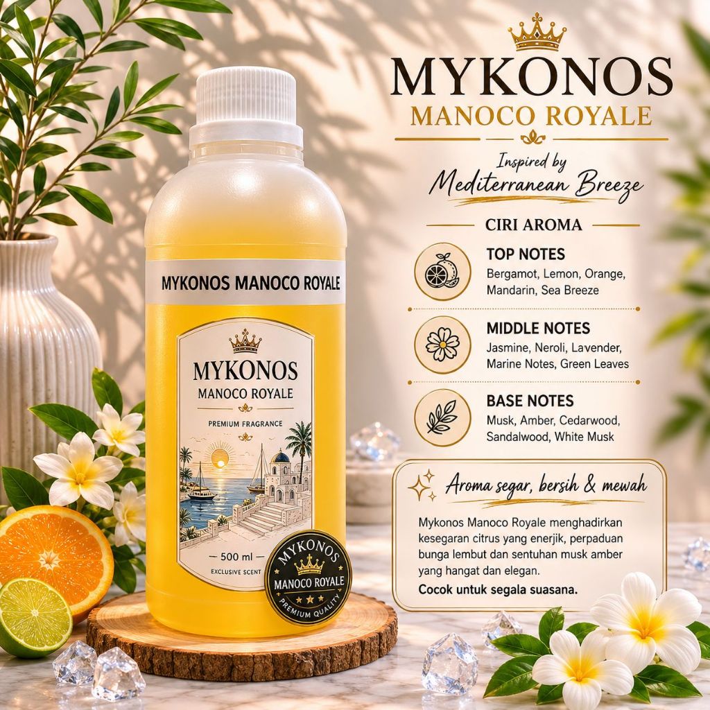searah MYKONOS MONACO ROYAL 100ml BY AMS bibit parfum murni