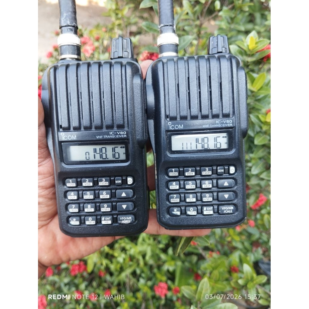 HT ICOM V80 VHF ORI JAPAN SECOND BEKAS BUKAN HT CINA