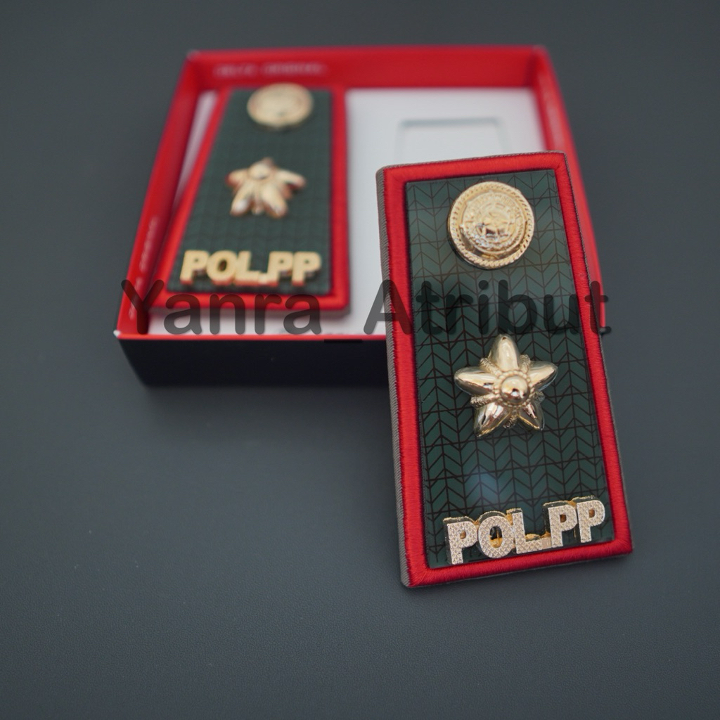 Pangkat Pol pp 3D / Pol pp 4A / Pol pp 4B Evolet Perwira Satpol pp Hijau Army Merah Pamong Praja Pre