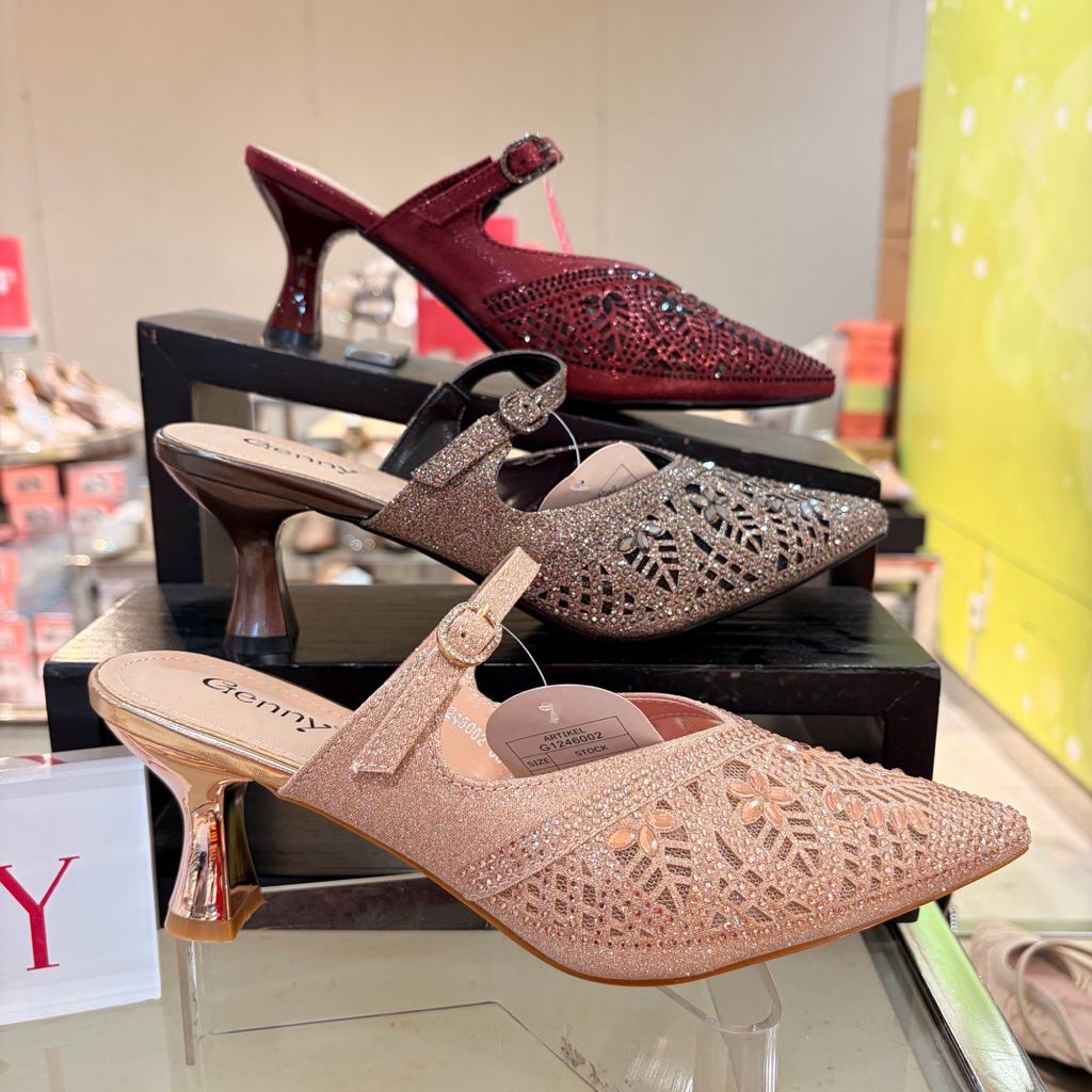 GENNY  sepatu heels pesta wanita 5 cm