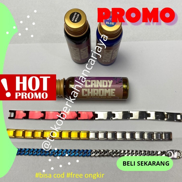 (OLES) 20 ML CAT CHROME CANDY CAT OLES PEWARNA LOGAM CHROME CANDY CHROME