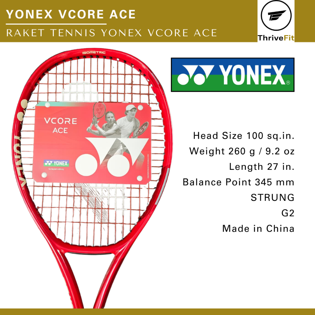 YONEX VCORE Tennis Racket / Raket Tenis Yonex Vcore