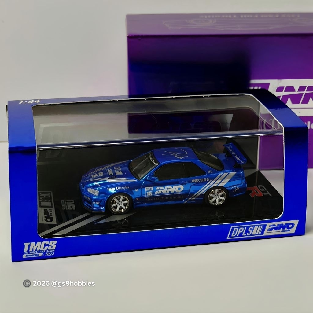 Inno64 Nissan Skyline GT-R R34 DPLS X INNO64 TMCS Exclusive 2025 Unsealed