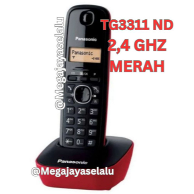 Telepon Wireless Panasonic KX-TG3311 (MERAH)