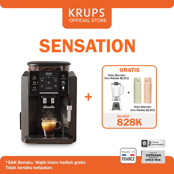 Krups Sensation Fully Automatic Espresso Coffee Machine - Mesin Kopi Otomatis