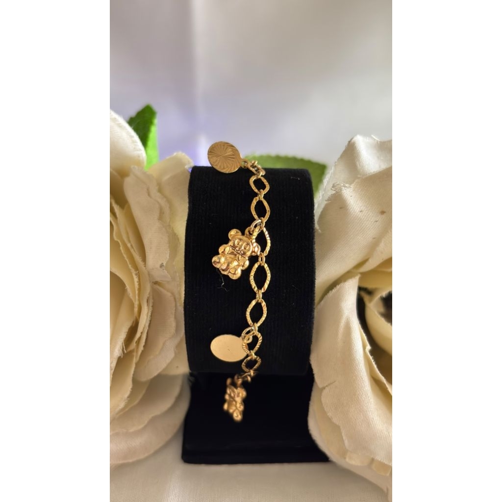 Gelang Rantai Beruang Koin