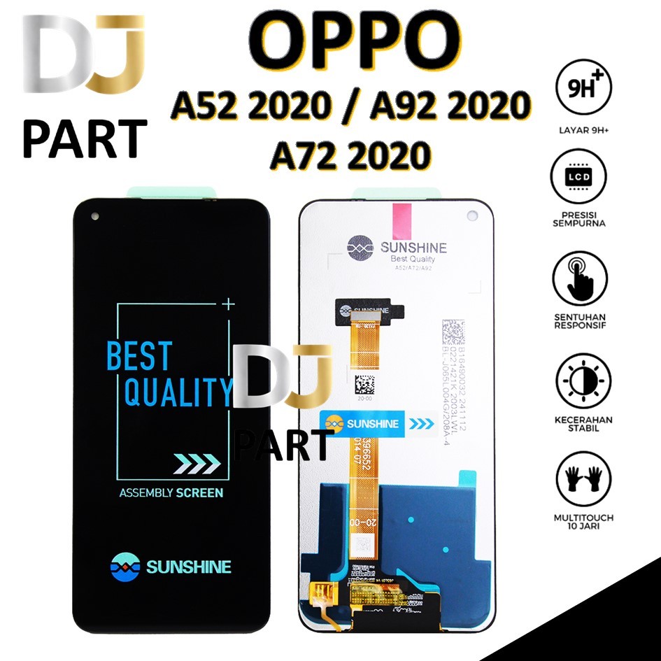 LCD TOUCHSCREEN OPPO A52 2020 / LCD OPPO A92 2020 / LCD OPPO A72 2020 COMPLETE ORIGINAL 100%