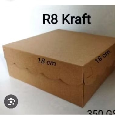 Dus R8 Coklat/Dus Nasi/Box Jajan