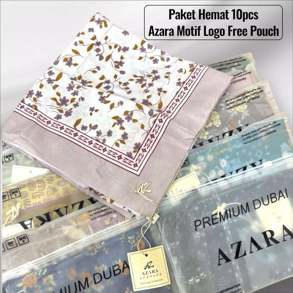 [isi 10 pcs] AZARA oskara pouch motif terbaru 2026/segiempat oskara motif laser cut