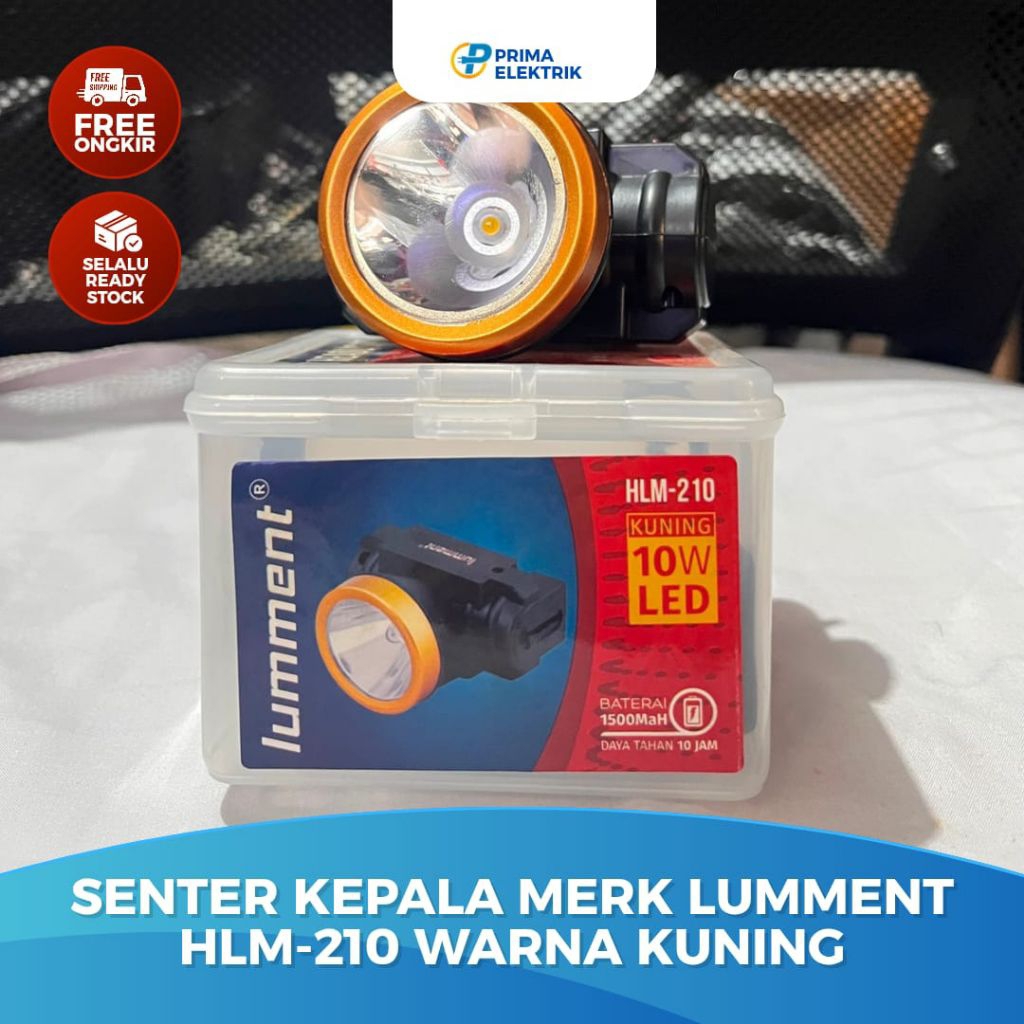 PEC | SENTER KEPALA MERK LUMMENT HLM-230,  CAHAYA KUNING & CAHAYA PUTIH