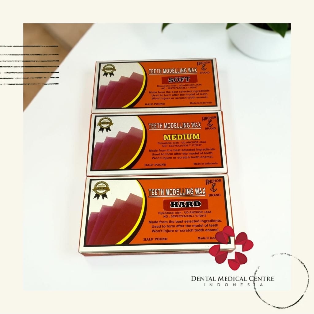 DMCI Lilin Anchor/ Dental Modeling Wax/ Malam Anchor/Baseplate Wax/ Malam Lembaran
