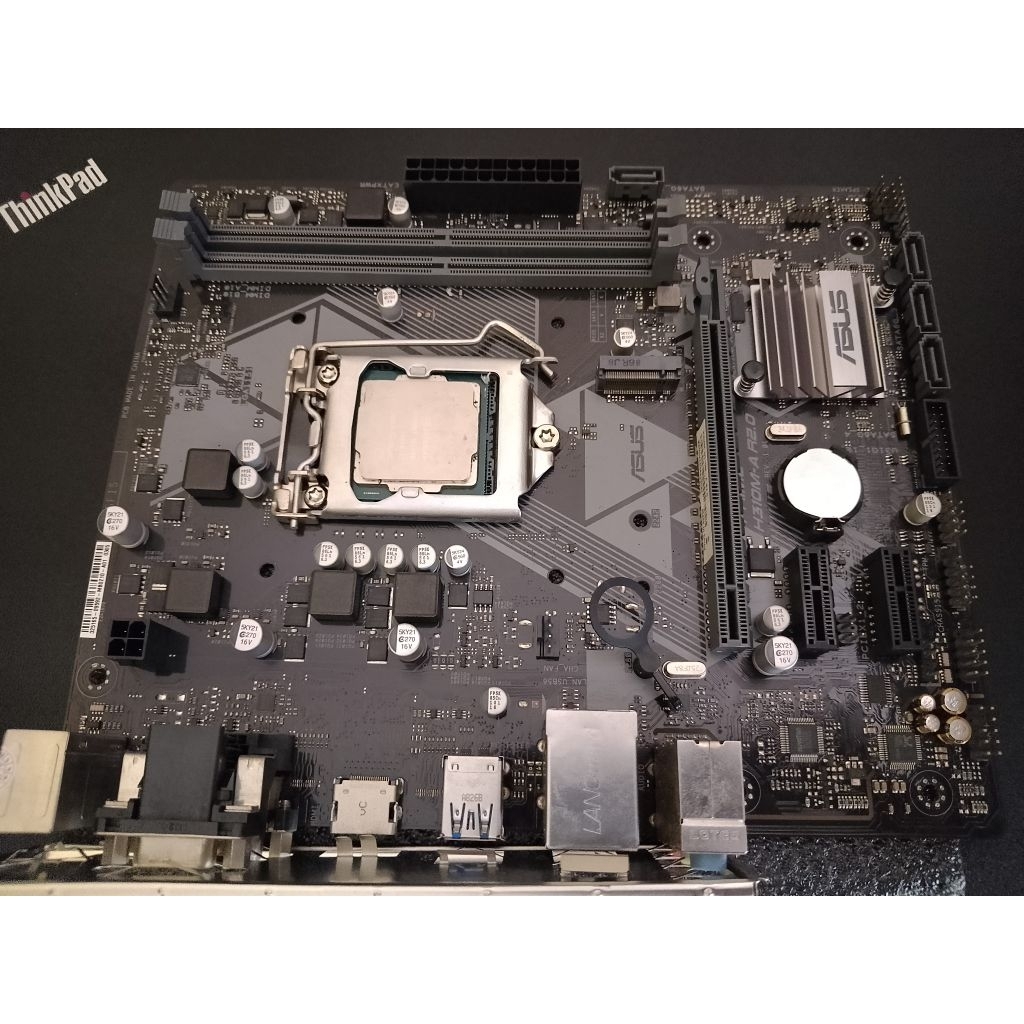 mobo asus H310m gen 9 procesor i3 9100F 3.60Ghz garansi 1bulan