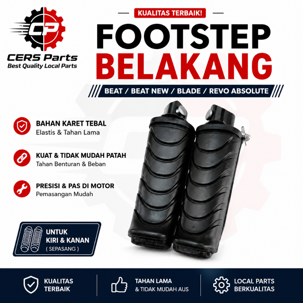 Footstep Belakang Beat eSP/ Beat / Beat New / Beat Fi / Blade / Revo Absolute