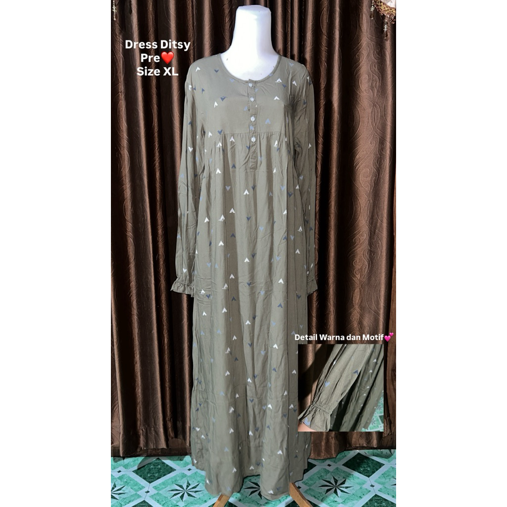 Dress Ditsy PL Size XL