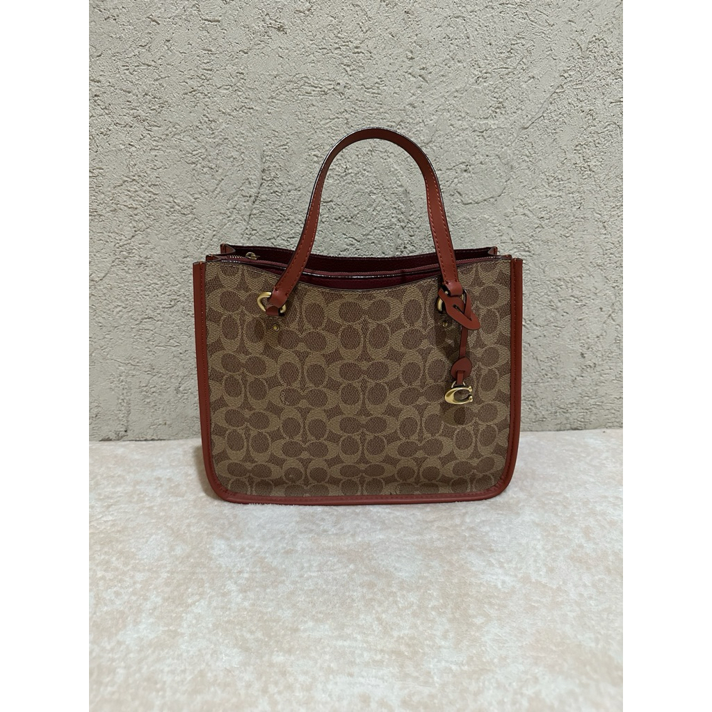 Tyler Carryall 28 in Signature Canvas Tan Rust