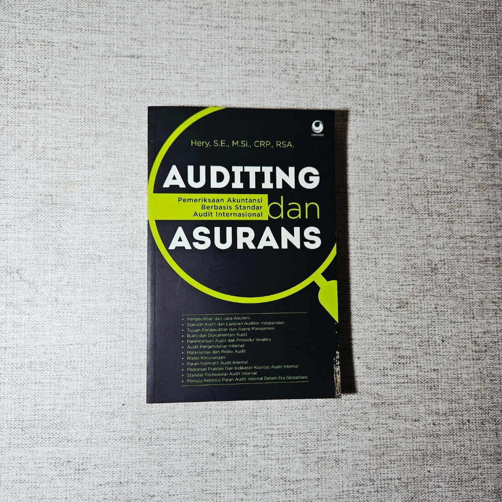Buku Auditing dan Asurans Pemeriksaan Akuntansi Berbasis Standar Audit Internasional: Hery