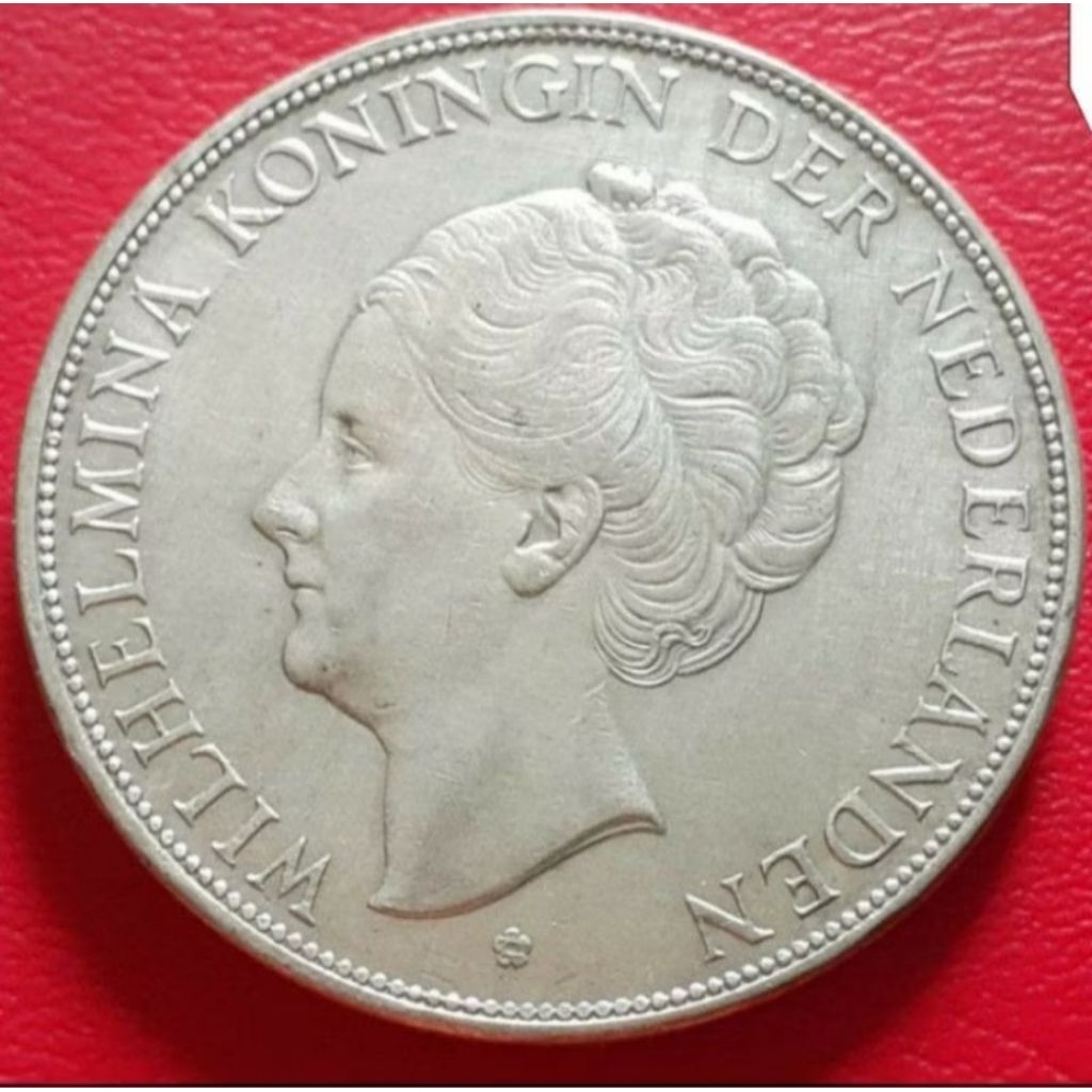 Koin Kuno 3½ Gulden Belanda 1943 Wilhelmina