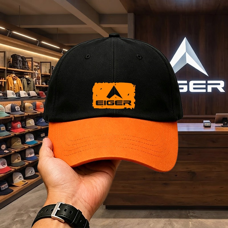 Topi EIGER Topi Baseball Adjustable Topi Fashion Pria Wanita Modern Kekinian