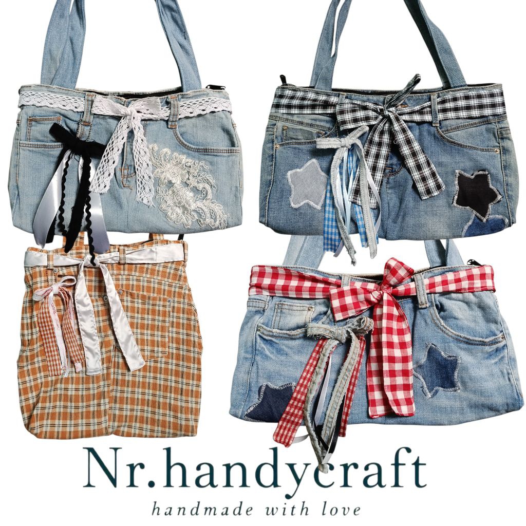 TAS JEANS WANITA TAS HANDMADE TAS RECYCLE JEANS SLING BAG TAS KONSER TAS VIRAL KPOP